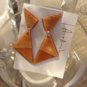 Glitter Artwork Org/gold glitter earrings